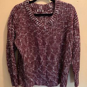 S/M Tobi V-Neck Sweater Burgundy